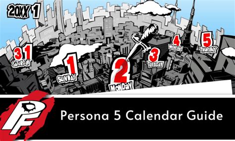 Persona 5 Calendar Guide